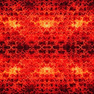 A fiery red image of hundreds of red glowing stars on a black background. The stars have so many layers in some parts of the image that it almost becomes a block colour.